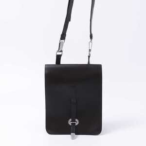 Prada Leather Shoulder Bag Triangular Logo Plate
